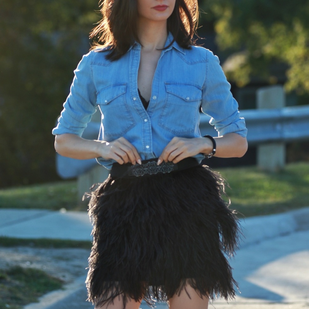 Buttery soft premium Zara denim shirt